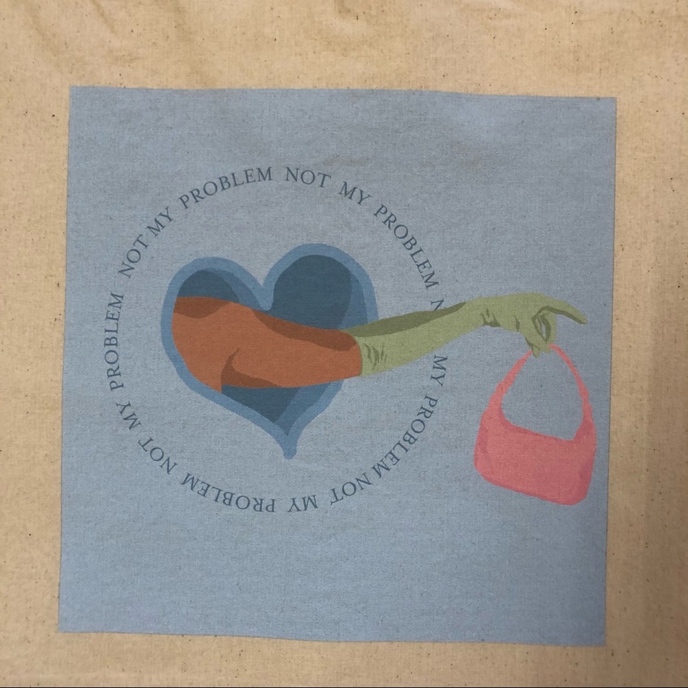 Tote bag, canvas with original artwork